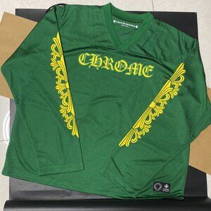 Chrome Hearts Mesh Warm Up Long Sleeve Jersey Green